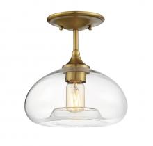 Savoy House Meridian CA M60017NB - 1-Light Ceiling Light in Natural Brass