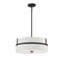 Savoy House Meridian CA M70102MBK - 4-Light Pendant in Matte Black