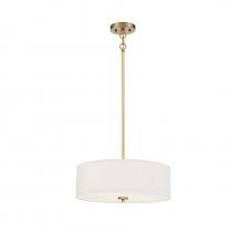 Savoy House Meridian CA M70109NB - 3-Light Pendant in Warm Brass