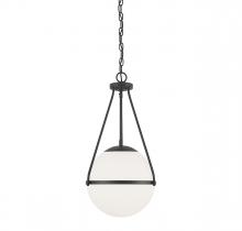 Savoy House Meridian CA M7025MBK - 1-Light Pendant in Matte Black