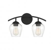 Savoy House Meridian CA M80031MBK - 2-Light Bathroom Vanity Light in Matte Black