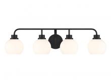 Savoy House Meridian CA M80082MBK - 4-Light Bathroom Vanity Light in Matte Black