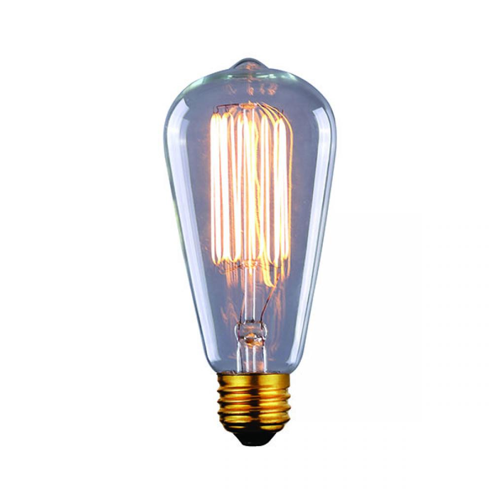 Bulb, Edison Bulbs, 60W E26, Clear Glass, ST45 Cone Shape, Dimmable, 2500 hours